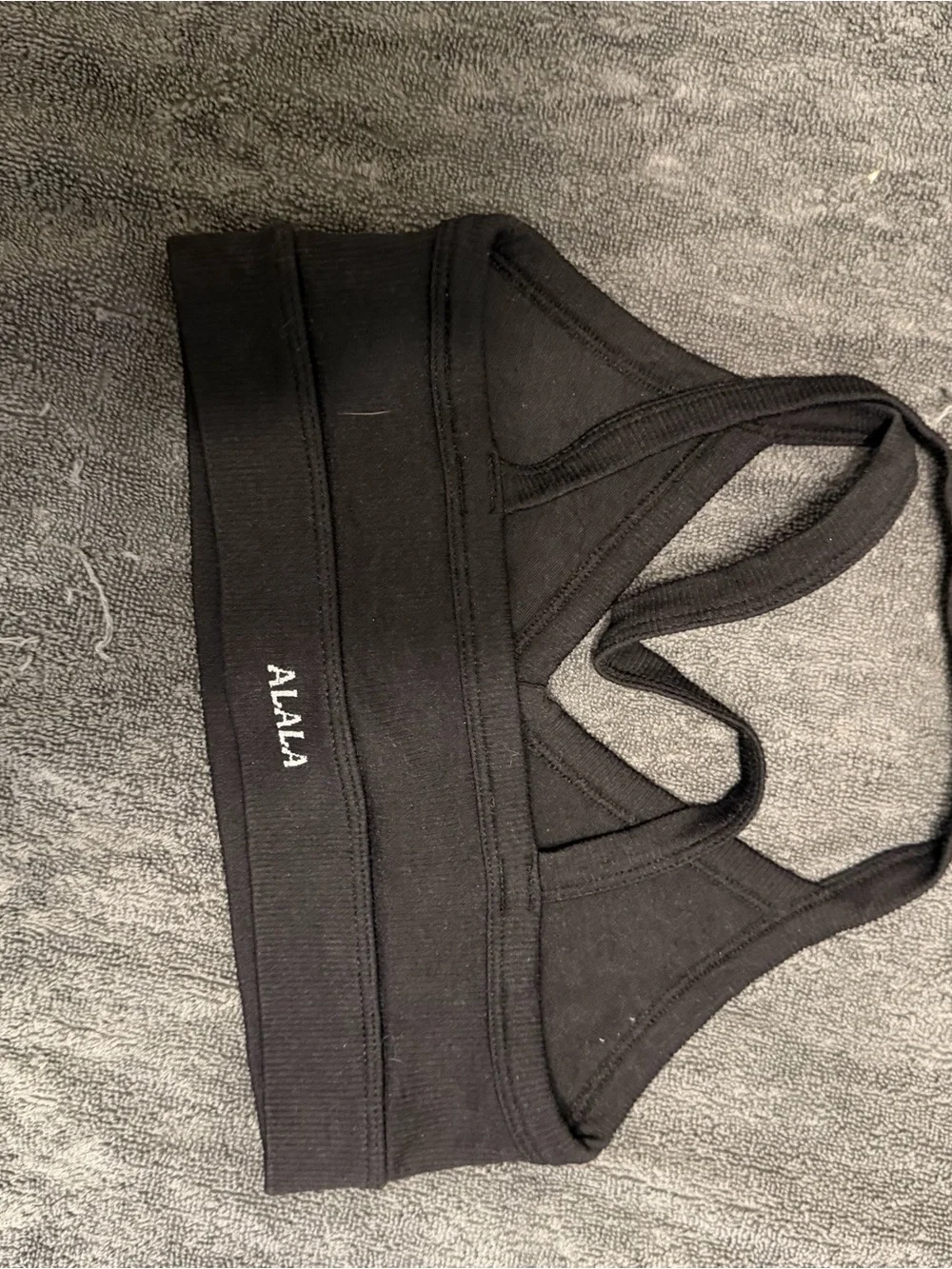 Alala Black Seamless Sports Bra